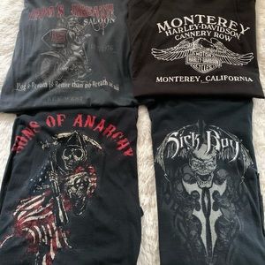 Unique Harley Tees selling in bundle of 4